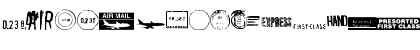 AirMail Postage Font AirMail Postage Font