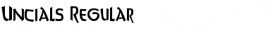Uncials Regular Font Uncials Regular Font