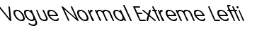 Vogue-Normal Extreme Lefti Regular Font Vogue-Normal Extreme Lefti Regular Font