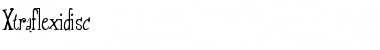 Xtraflexidisc Regular Font Xtraflexidisc Regular Font