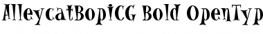 AlleycatBopICG Bold Font AlleycatBopICG Bold Font