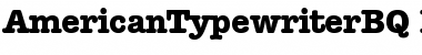 American Typewriter BQ Regular Font American Typewriter BQ Regular Font