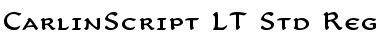 CarlinScript LT Std RegularSC Regular Font CarlinScript LT Std RegularSC Regular Font