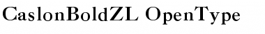 CaslonBoldZL Regular Font CaslonBoldZL Regular Font