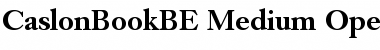 Caslon Book BE Medium Font Caslon Book BE Medium Font