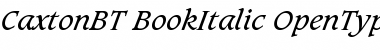 Caxton Book Italic Font Caxton Book Italic Font