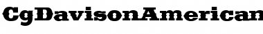 CgDavisonAmericana Regular Font CgDavisonAmericana Regular Font
