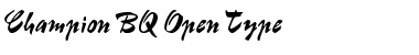 Champion BQ Regular Font Champion BQ Regular Font