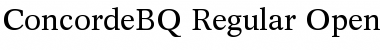 Concorde BQ Regular Font Concorde BQ Regular Font