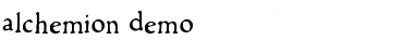Alchemion Demo Regular Font Alchemion Demo Regular Font
