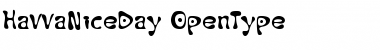 HavvaNiceDay Regular Font HavvaNiceDay Regular Font