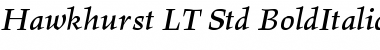 Hawkhurst LT Std BoldItalic Regular Font Hawkhurst LT Std BoldItalic Regular Font