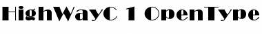 HighWayC Regular Font HighWayC Regular Font