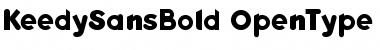 KeedySansBold Regular Font KeedySansBold Regular Font