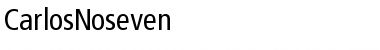 CarlosNoseven Regular Font CarlosNoseven Regular Font