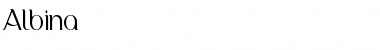 Albina Regular Font Albina Regular Font