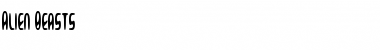 Alien Beasts Regular Font Alien Beasts Regular Font