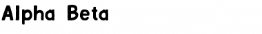 Alpha Beta - Demo Regular Font Alpha Beta - Demo Regular Font