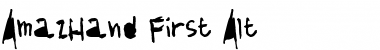 AmazHand_First_Alt Regular Font AmazHand_First_Alt Regular Font