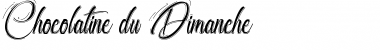 Chocolatine du Dimanche Regular Font Chocolatine du Dimanche Regular Font