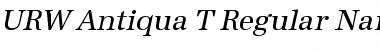 URW Antiqua T Regular Font URW Antiqua T Regular Font