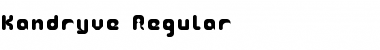 Kandryve Regular Font Kandryve Regular Font