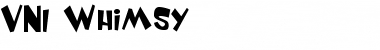 VNIWhimsy Regular Font VNIWhimsy Regular Font