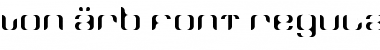 von Arb Font Regular Font von Arb Font Regular Font