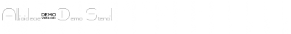 Allioideae-Demo Stencil Font Allioideae-Demo Stencil Font