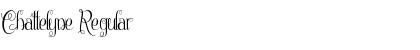 Chattelyne Regular Font Chattelyne Regular Font