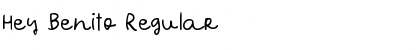 Hey Benito Regular Font Hey Benito Regular Font