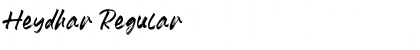 Heydhar Regular Font Heydhar Regular Font