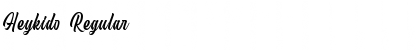 Heykido Regular Font Heykido Regular Font