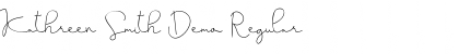 Kathreen Smith Demo Regular Font Kathreen Smith Demo Regular Font