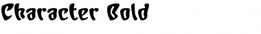 Character Bold Font Character Bold Font