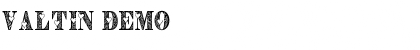 Valtin Demo Font Valtin Demo Font