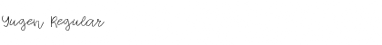 Yugen Regular Font Yugen Regular Font