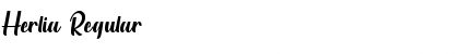 Herlia Regular Font Herlia Regular Font