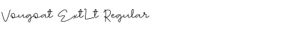 Vougoat ExtLt Regular Font Vougoat ExtLt Regular Font