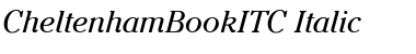 CheltenhamBookITC Italic Font CheltenhamBookITC Italic Font