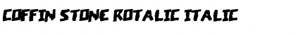 Coffin Stone Rotalic Italic Font Coffin Stone Rotalic Italic Font