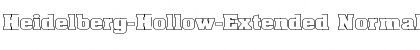 Heidelberg-Hollow-Extended Normal Font Heidelberg-Hollow-Extended Normal Font