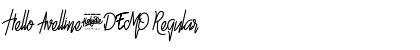 Hello Avelline-DEMO Regular Font Hello Avelline-DEMO Regular Font