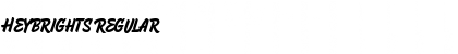 HeyBrights Regular Font HeyBrights Regular Font
