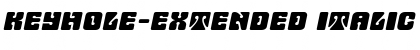 Keyhole-Extended Italic Font Keyhole-Extended Italic Font