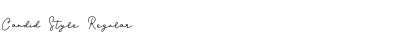 Candid Style Regular Font Candid Style Regular Font