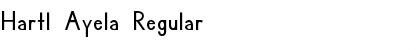 Hartl Ayela Regular Font Hartl Ayela Regular Font