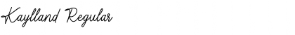 Kaylland Regular Font Kaylland Regular Font