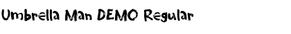 Umbrella Man DEMO Regular Font Umbrella Man DEMO Regular Font