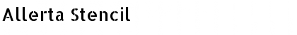 Allerta Stencil Font Allerta Stencil Font